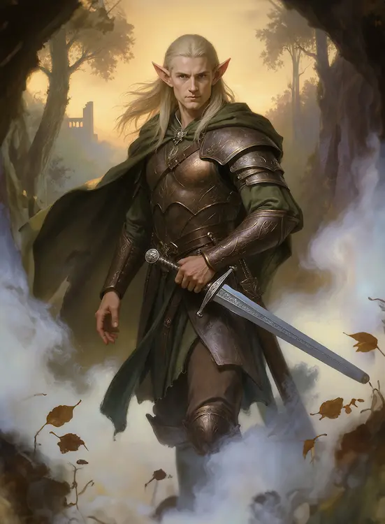 The Card Table Society, Realm of Thaloria, Lone Warrior Art