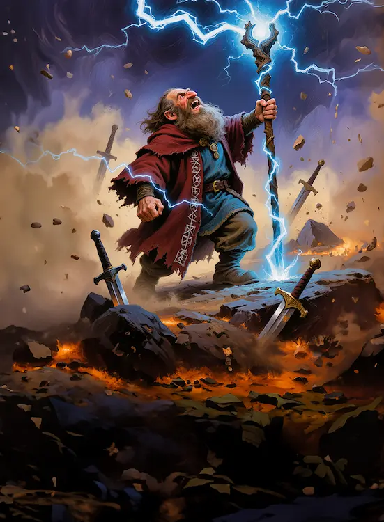 The Card Table Society, Realm of Thaloria, Lightning Blast Art