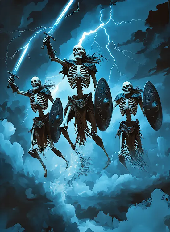The Card Table Society, Realm of Thaloria, Lightning Strike Art