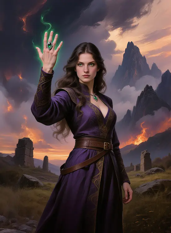 The Card Table Society, Realm of Thaloria, Wizards Ring Art