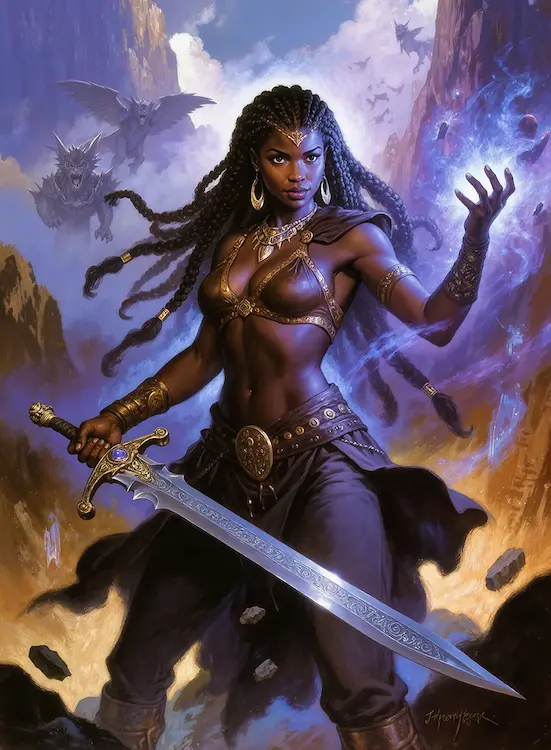 The Card Table Society, Realm of Thaloria, Death Wizard Art