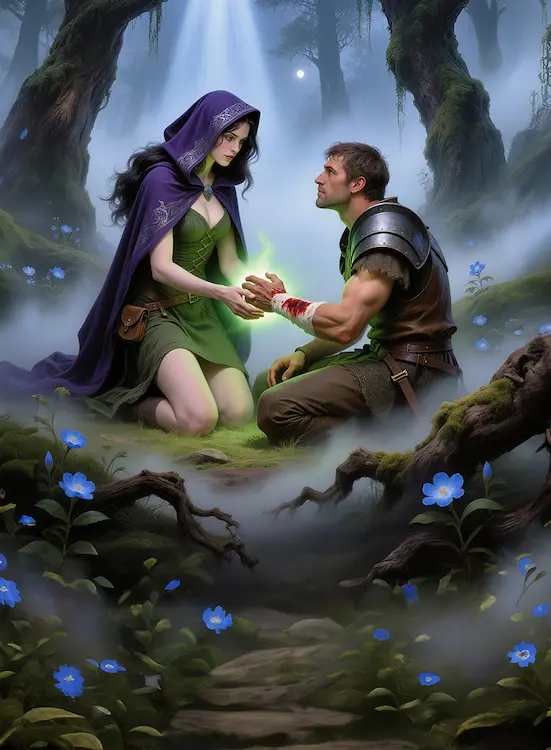 The Card Table Society, Realm of Thaloria, Heal the Wound Art