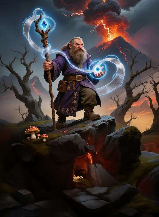 The Card Table Society, Realm of Thaloria, Wizards Charm Art