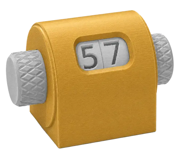 Gold and silver 3D printable life counter for Heroes and Spells.